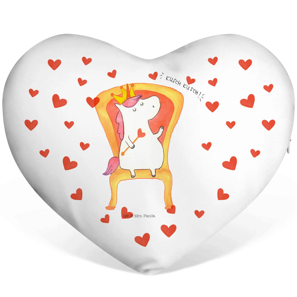 Heart cushion unicorn king unicorn, unicorns, Crown, friend gift, Prosecco, Present friend, Unicorn, Princess, Chancellor, Ruler, King, Emperor, President
