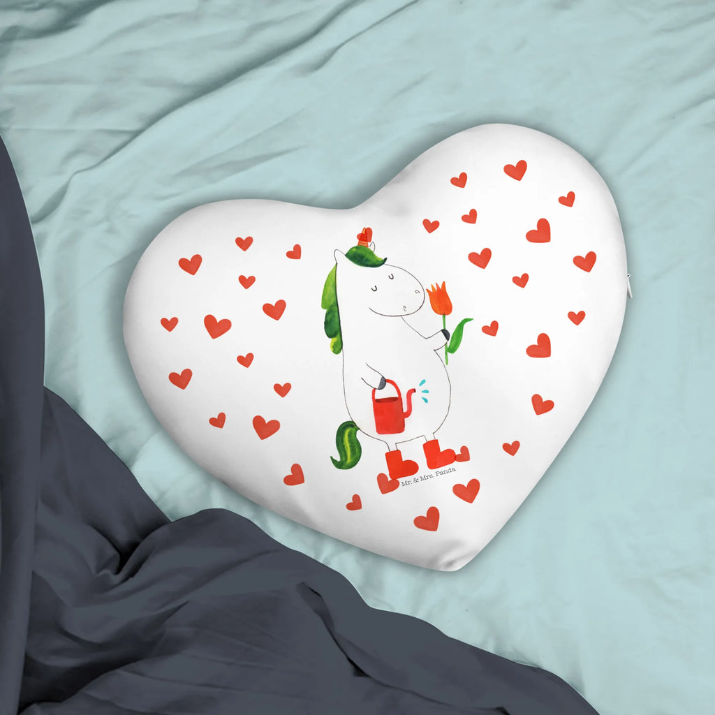Poduszka w kształcie serca jednorożec ogrodnik Jednorożec, jednorożce, dekoracje jednorożca, jednorożec