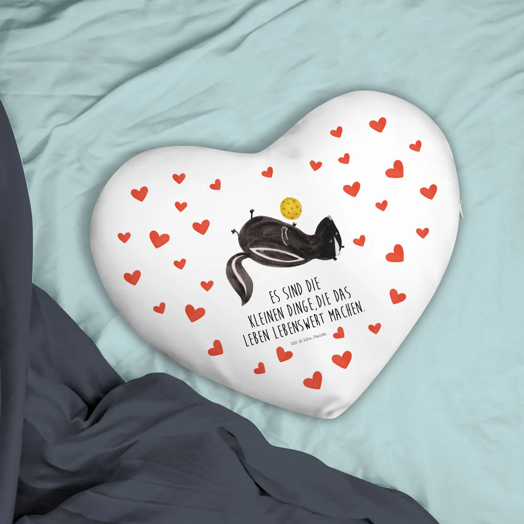 Heart cushion skunk ball Skunk, stinky, stinker, playful, skunk, predator, wisdom, wild animal