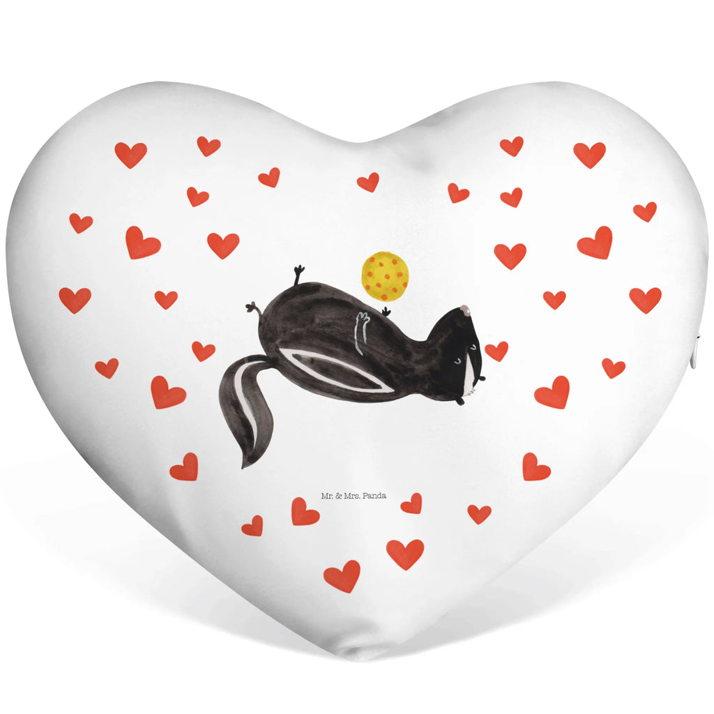 Heart cushion skunk ball Skunk, stinky, stinker, playful, skunk, predator, wisdom, wild animal