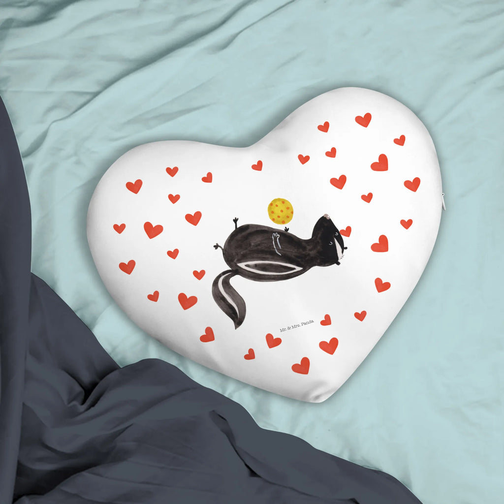 Heart cushion skunk ball Skunk, stinky, stinker, playful, skunk, predator, wisdom, wild animal