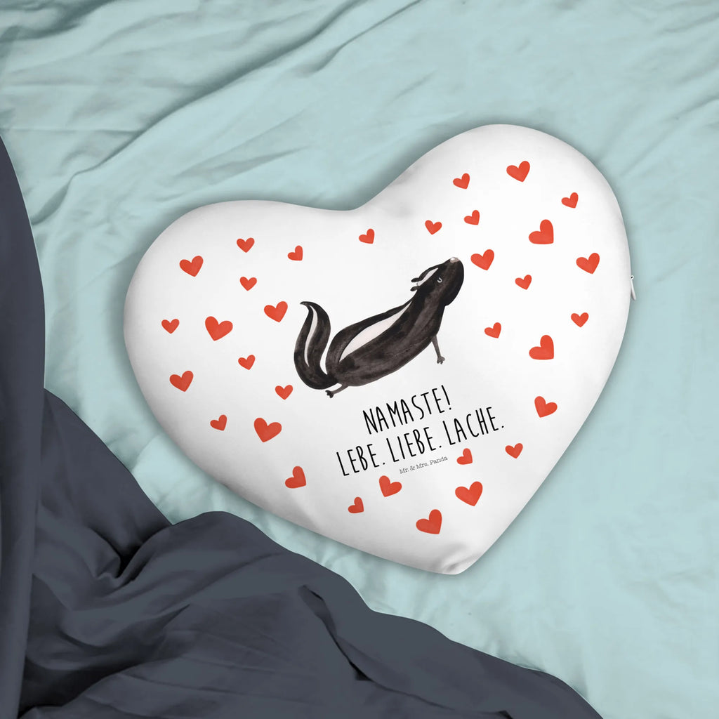Heart cushion skunk yoga Skunk, Namaste, Stinker, Stinky, Yoga, Predator, Laugh, Wild animal, Love, Live