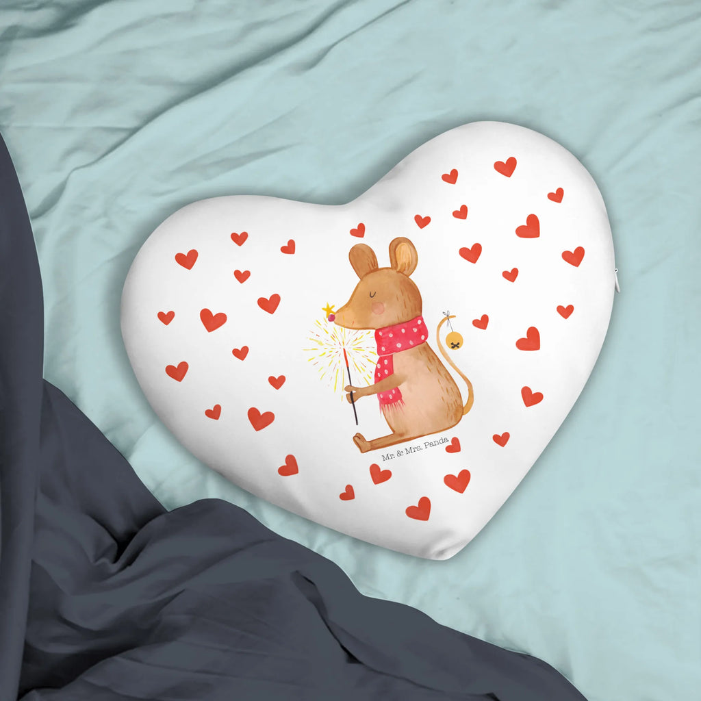 Heart cushion Mouse Christmas Winter, Christmas, Christmas time, snow, christmas, christmas miracle, mouse, christmas motive, christmas greeting, merry christmas