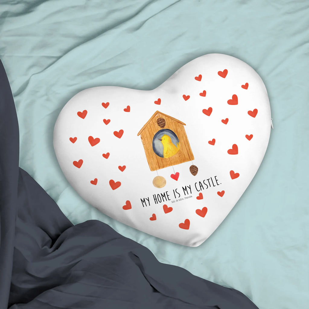 Poduszka w kształcie serca ptak Dom Motywy zwierzęce, dobra energia, zabawne powiedzonka, zwierzęta