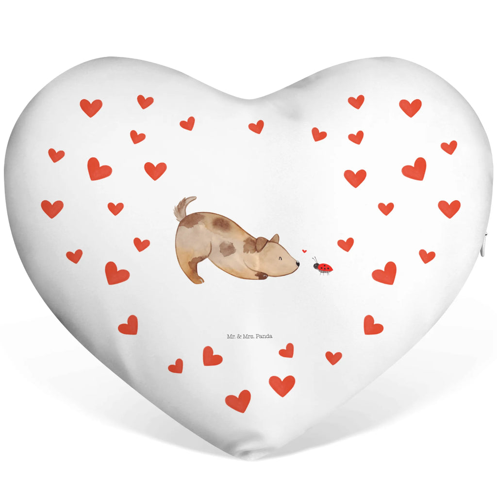 Heart cushion Dog ladybug dog, mutt, hound, woof, dog mama, dog breed, love dogs, love for dogs, dog decorative items, bag with dog print, funny gifts for dog owners, what do you give a dog lover, Christmas gifts for dogs, gifts for dogs, dog sayings, Dog, Dogs, Dog slogan, Ladybird, Mongrel dog, Mongrel, Sayings