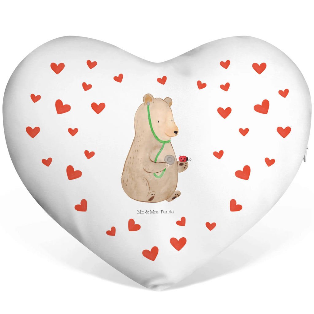 Poduszka w kształcie serca niedźwiedź lekarz Niedźwiedź, Miś, Pluszowy miś
