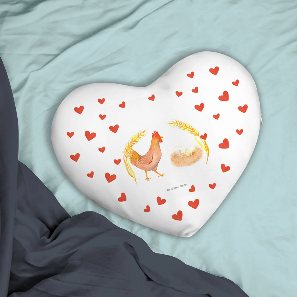 Heart cushion Chicken Proud farm, farm animals, animals, magic, hen, eggs, chicken, motivation, country life, cock, birth, yard, pregnancy, saying