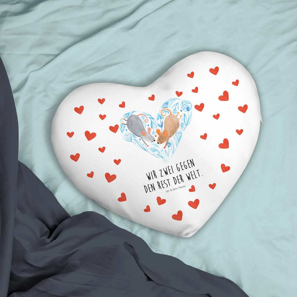 Heart cushion Mice heart Love, Loving, Two, Together, Marriage, Engagement, Proposal of marriage, Love gift, gift for her, gift for him, anniversary gift, love gift, proof of love, mice, engagement, love, love message, mouse, togetherness, wedding, favourite person, anniversary, gift for two