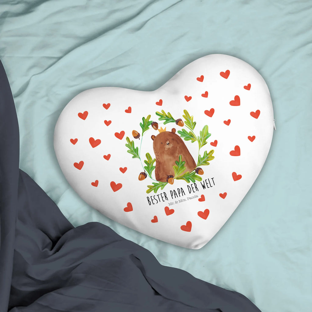 Heart cushion bear king bear, teddy, teddy bear, cuddly toy, Dad, best daddy, Daddy, world best daddy, Bear, Daddy Bear, Father's Day, Father