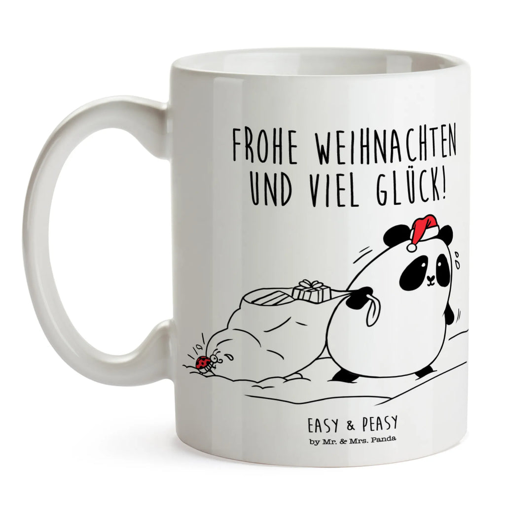 Tasse Easy & Peasy Frohe Weihnachten Kaffeetasse, Keramiktasse, Tasse, Tasse mit Motiven, Porzellantasse, Bürotasse, Tasse mit Zitaten, Geschenktasse, Teetasse