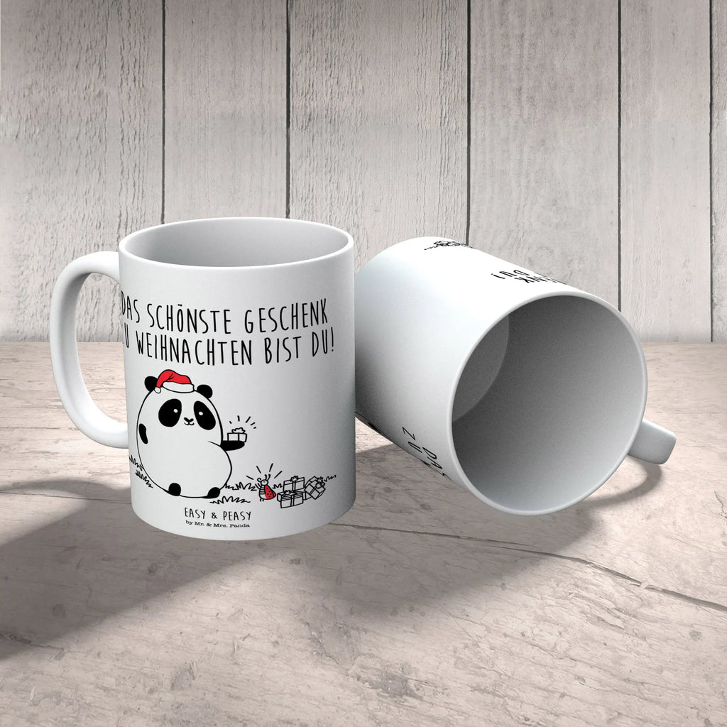 Tasse Easy & Peasy Weihnachtsgeschenk Keramiktasse, Kaffeetasse, Porzellantasse, Bürotasse, Tasse, Teetasse, Geschenktasse, Tasse mit Zitaten, Tasse mit Motiven
