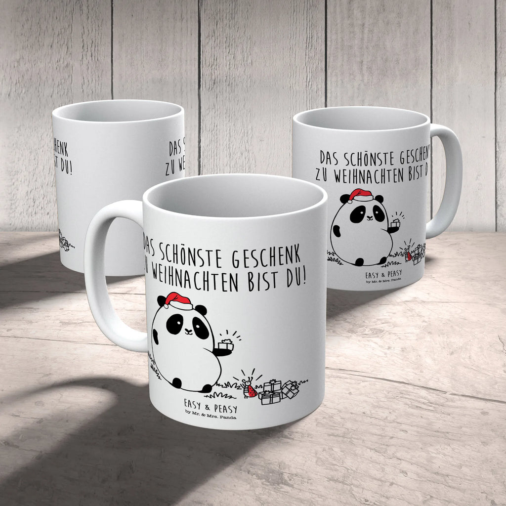 Tasse Easy & Peasy Weihnachtsgeschenk Keramiktasse, Kaffeetasse, Porzellantasse, Bürotasse, Tasse, Teetasse, Geschenktasse, Tasse mit Zitaten, Tasse mit Motiven