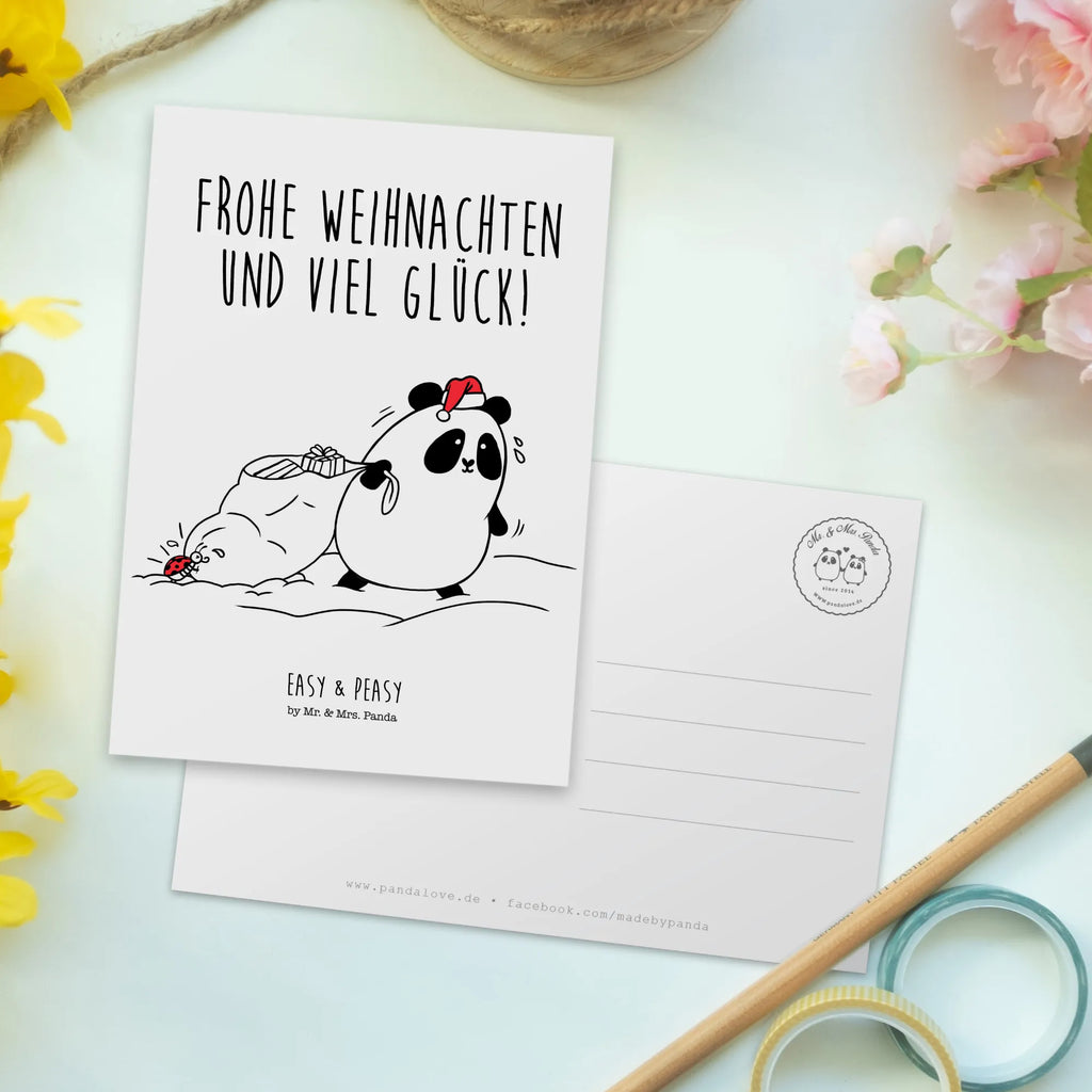 Pocztówka Panda Boże Narodzenie Einladungskarte, Einladungskarten Geburtstag, Dankeskarte, Grußkarte, Postkarte, Geburtstagskarte, Einladung Geburtstag, Geschenkkarte, Einladung, Ansichtskarte, Karte, Ansichtskarten