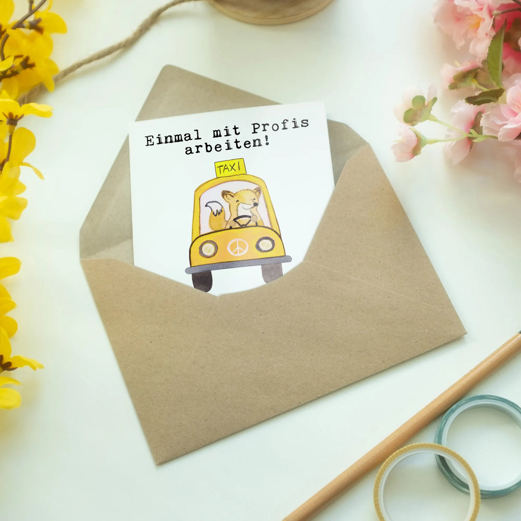 Grußkarte Taxifahrer aus Leidenschaft Grußkarte, Karte, Glückwunschkarte, Klappkarte, Einladungskarte, Ansichtskarten, Geburtstagskarte, Hochzeitskarte, Beruf, Ausbildung, Jubiläum, Abschied, Rente, Kollege, Kollegin, Geschenk, Schenken, Arbeitskollege, Mitarbeiter, Firma, Danke, Dankeschön