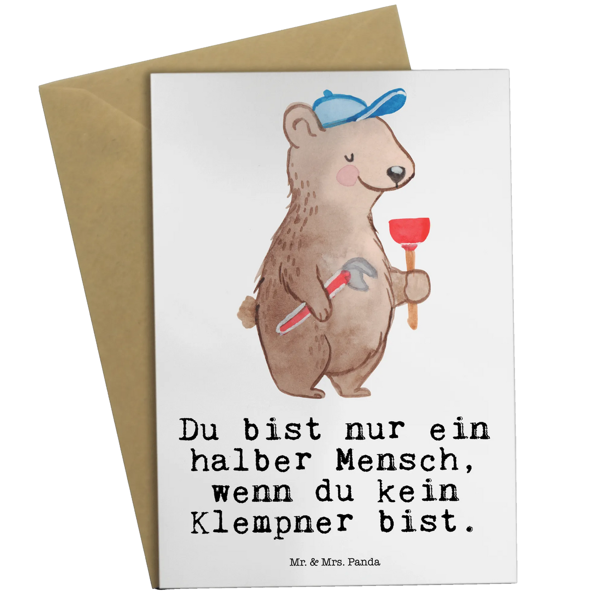 Greetings card Plumber Heart valentinstagskarte, abiturkarte, dankeskarten, glückwunschkarten, babykarte, Klappkarte, Glückwunschkarte, jubiläumskarte, weihnachtskarten, genesungskarte, osterkarte, Grußkarte, einladungskarten, vatertagskarte, Beileidskarte, firmungskarte, kommunionskarte, osterkarten, spruchkarte, Motivkarte, hochzeitskarten, neujahrskarte, Grußkarten, Schenken, Geschenk, Danke, Dankeschön, Jubiläum, Beruf, Ausbildung, Abschied, Rente, Kollege, Kollegin, Arbeitskollege, Mitarbeiter, Firma, Sanitärinstallationen, Installateur, Klempner, Gesellenprüfung, Handwerker, Bauklempner, Fachbetrieb, Meister