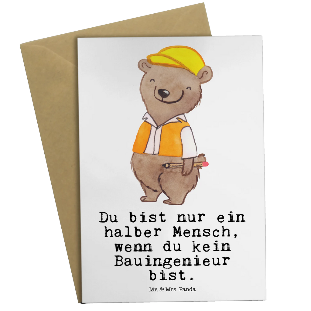 Greetings card civil engineer Heart invitation card, birthday card, folding card, greeting card, wedding card, gift, gift idea, best, farewell gift, passing exam, anniversary, retirement, promotion, job start, sayings, funny, profession