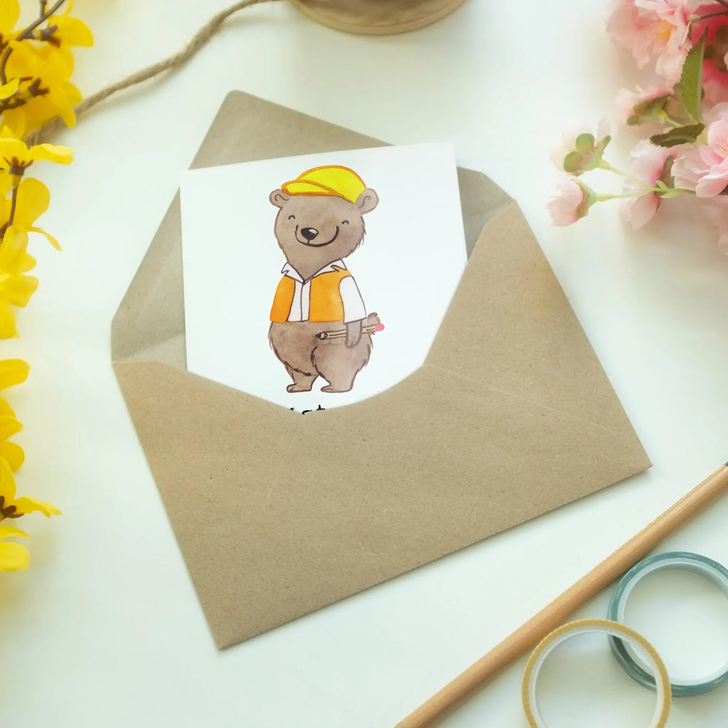 Greetings card civil engineer Heart invitation card, birthday card, folding card, greeting card, wedding card, gift, gift idea, best, farewell gift, passing exam, anniversary, retirement, promotion, job start, sayings, funny, profession