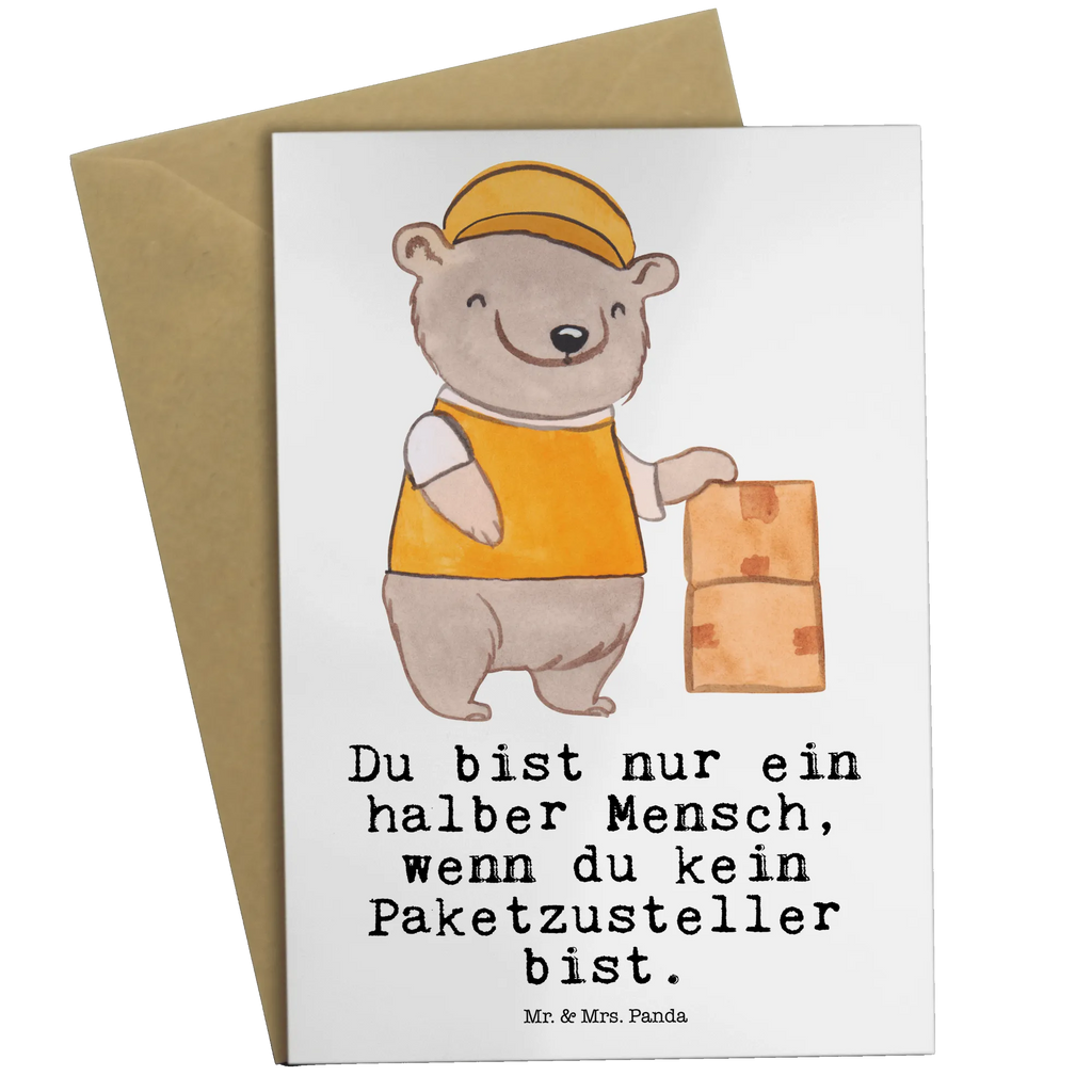 Greetings card Package Delivery Person heart jubiläumskarte, glückwunschkarten, firmungskarte, einladungskarten, vatertagskarte, valentinstagskarte, dankeskarten, Grußkarte, neujahrskarte, weihnachtskarten, osterkarten, spruchkarte, Motivkarte, genesungskarte, Klappkarte, kommunionskarte, Grußkarten, abiturkarte, Beileidskarte, Glückwunschkarte, babykarte, osterkarte, hochzeitskarten, Geschenk, Schenken, Jubiläum, Danke, Dankeschön, Beruf, Ausbildung, Abschied, Rente, Kollege, Kollegin, Arbeitskollege, Mitarbeiter, Firma, Paketzusteller, Paketbote, Zustellservice Pakete
