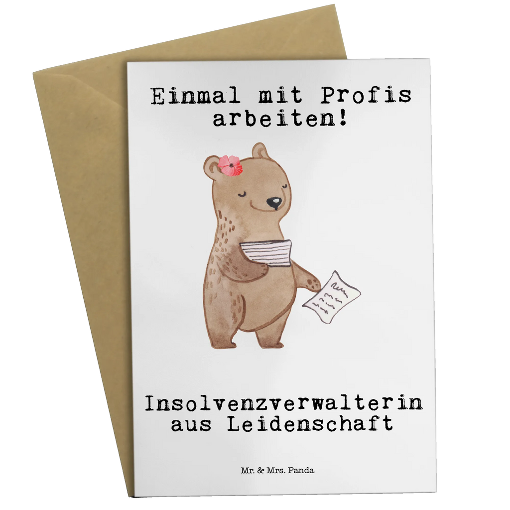 Greetings card Insolvency administrator Passion folding card, invitation card, greeting card, wedding card, birthday card, gift, gift idea, best, farewell gift, passing exam, anniversary, retirement, promotion, job start, sayings, funny, profession