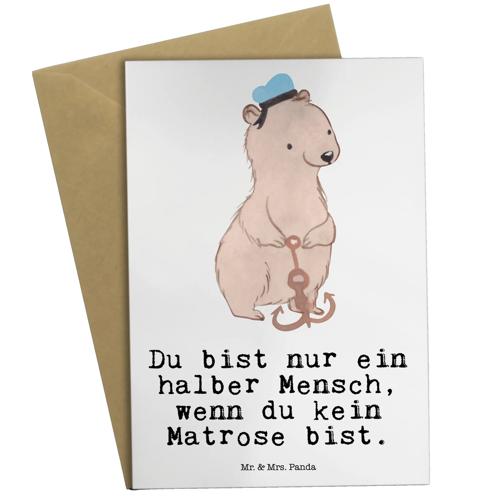 Grußkarte Matrose mit Herz Glückwunschkarte, Geburtstagskarte, Ansichtskarten, Hochzeitskarte, Klappkarte, Einladungskarte, Grußkarte, Karte, Beruf, Ausbildung, Jubiläum, Abschied, Rente, Kollege, Kollegin, Geschenk, Schenken, Arbeitskollege, Mitarbeiter, Firma, Danke, Dankeschön, Schiff, Seeleute, Seemann, Matrose, Schiffsmechaniker