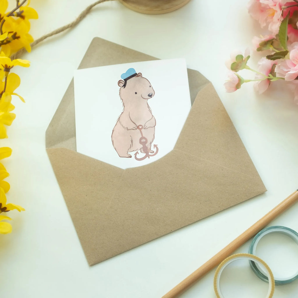 Grußkarte Matrose mit Herz Glückwunschkarte, Geburtstagskarte, Ansichtskarten, Hochzeitskarte, Klappkarte, Einladungskarte, Grußkarte, Karte, Beruf, Ausbildung, Jubiläum, Abschied, Rente, Kollege, Kollegin, Geschenk, Schenken, Arbeitskollege, Mitarbeiter, Firma, Danke, Dankeschön, Schiff, Seeleute, Seemann, Matrose, Schiffsmechaniker