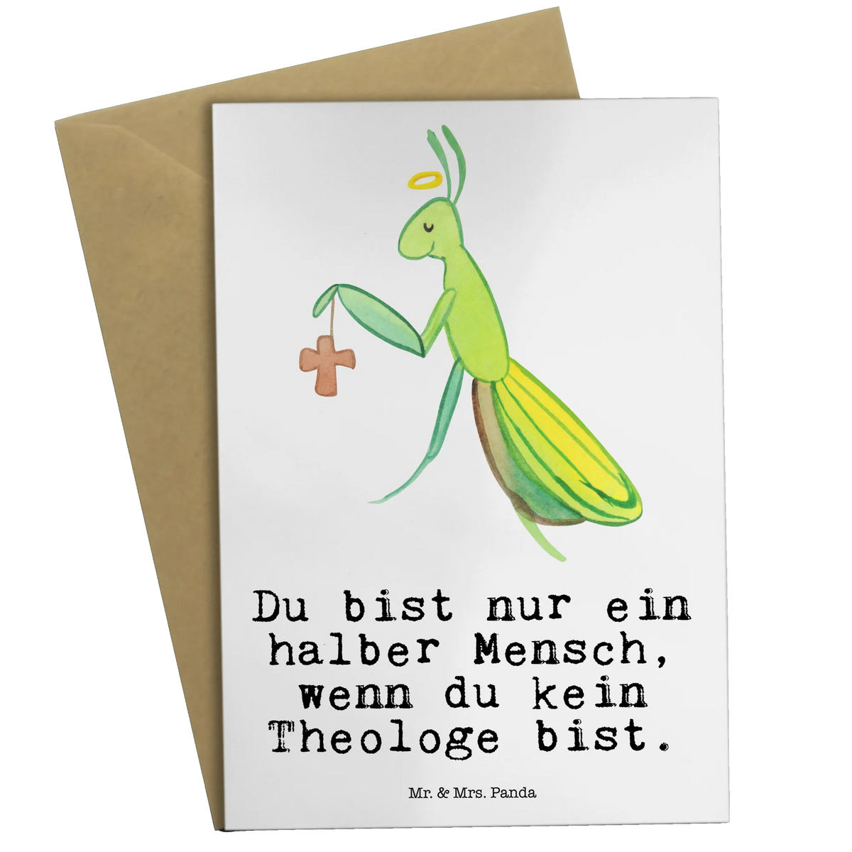 Greetings card Theologian heart