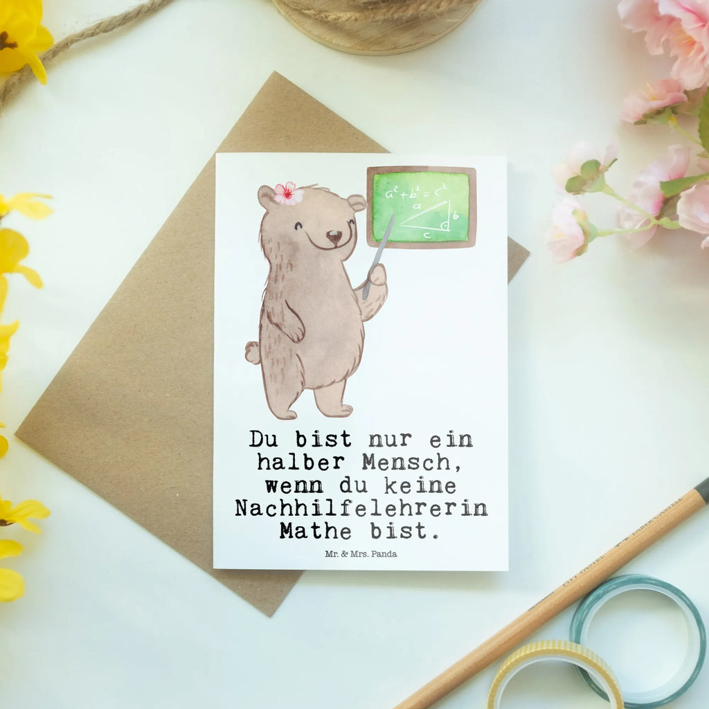 Greetings card Math tutor heart Ansichtskarten, Geburtstagskarte, Hochzeitskarte, Grußkarte, Einladungskarte, Klappkarte, Glückwunschkarte, Karte, Beruf, Ausbildung, Jubiläum, Abschied, Rente, Kollege, Kollegin, Geschenk, Schenken, Arbeitskollege, Mitarbeiter, Firma, Danke, Dankeschön, Nachhilfeunterrricht, Mathematik Nachhilfelehrerin, Mathe Nachhilfe