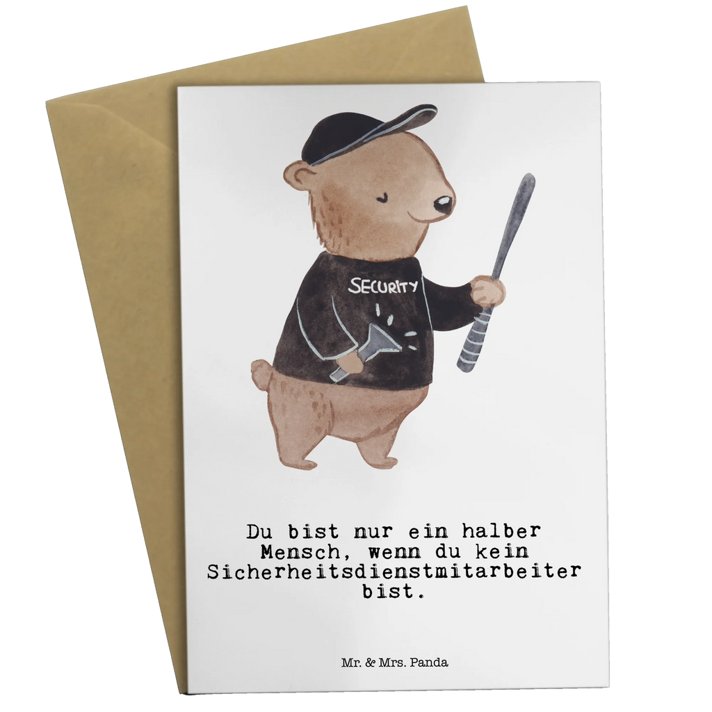Greetings card Security Service Employee Heart greeting card, invitation card, wedding card, birthday card, folding card, gift, gift idea, best, farewell gift, passing exam, anniversary, retirement, promotion, job start, sayings, funny, profession