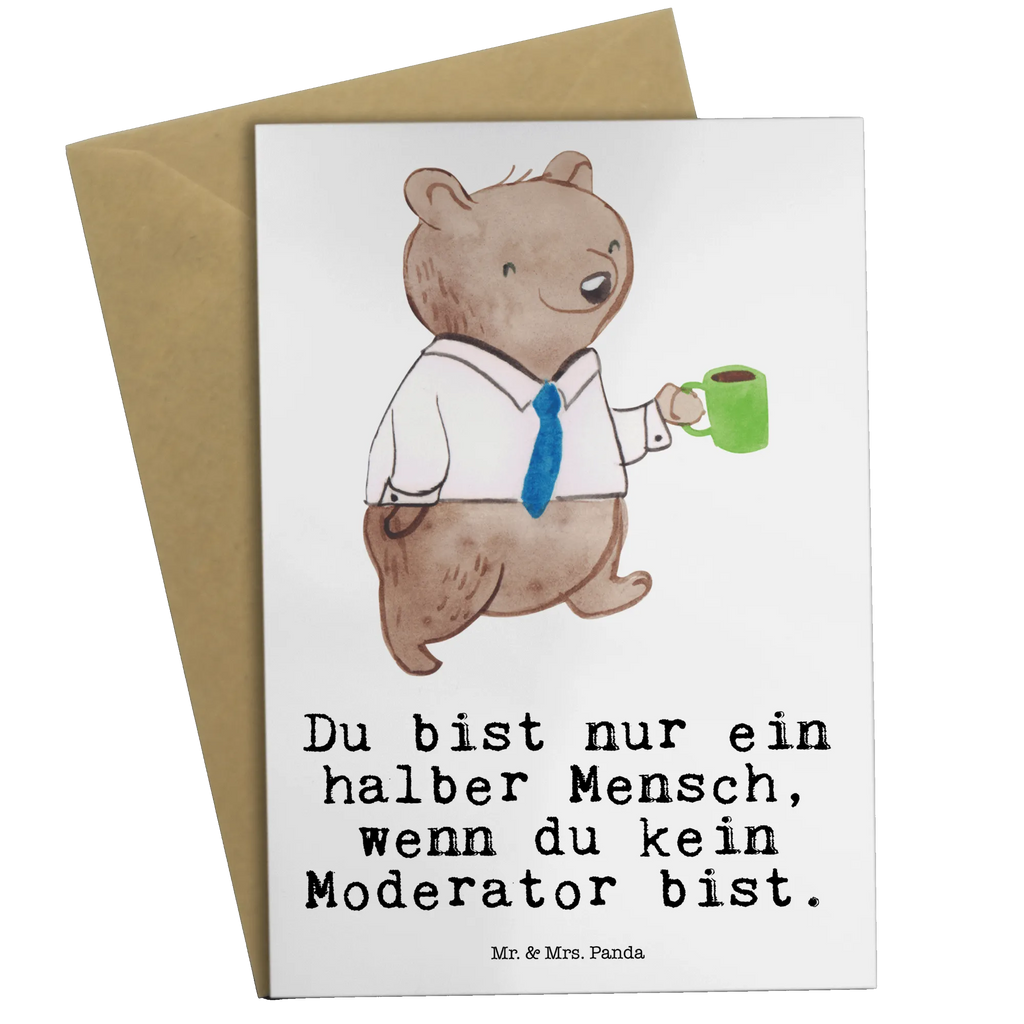 Grußkarte Moderator mit Herz spruchkarte, neujahrskarte, Glückwunschkarte, vatertagskarte, Beileidskarte, babykarte, osterkarten, dankeskarten, einladungskarten, kommunionskarte, glückwunschkarten, osterkarte, Klappkarte, weihnachtskarten, jubiläumskarte, hochzeitskarten, firmungskarte, abiturkarte, Grußkarte, genesungskarte, Grußkarten, valentinstagskarte, Motivkarte, Geschenk, Schenken, Jubiläum, Danke, Dankeschön, Beruf, Ausbildung, Abschied, Rente, Kollege, Kollegin, Arbeitskollege, Mitarbeiter, Firma
