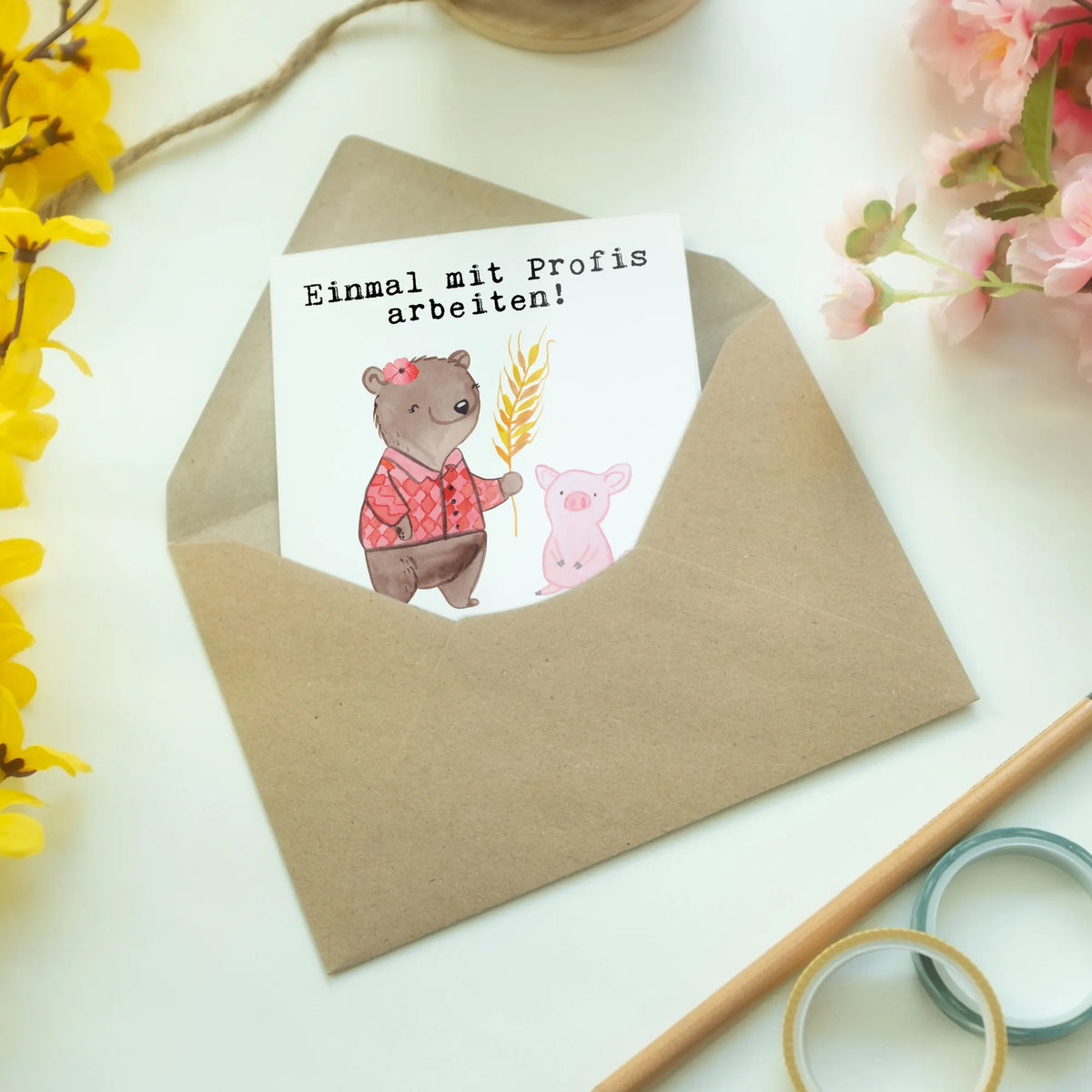 Greetings card female farmer passion birthday card, invitation card, greeting card, wedding card, folding card, gift, gift idea, best, farewell gift, passing exam, anniversary, retirement, promotion, job start, sayings, funny, profession