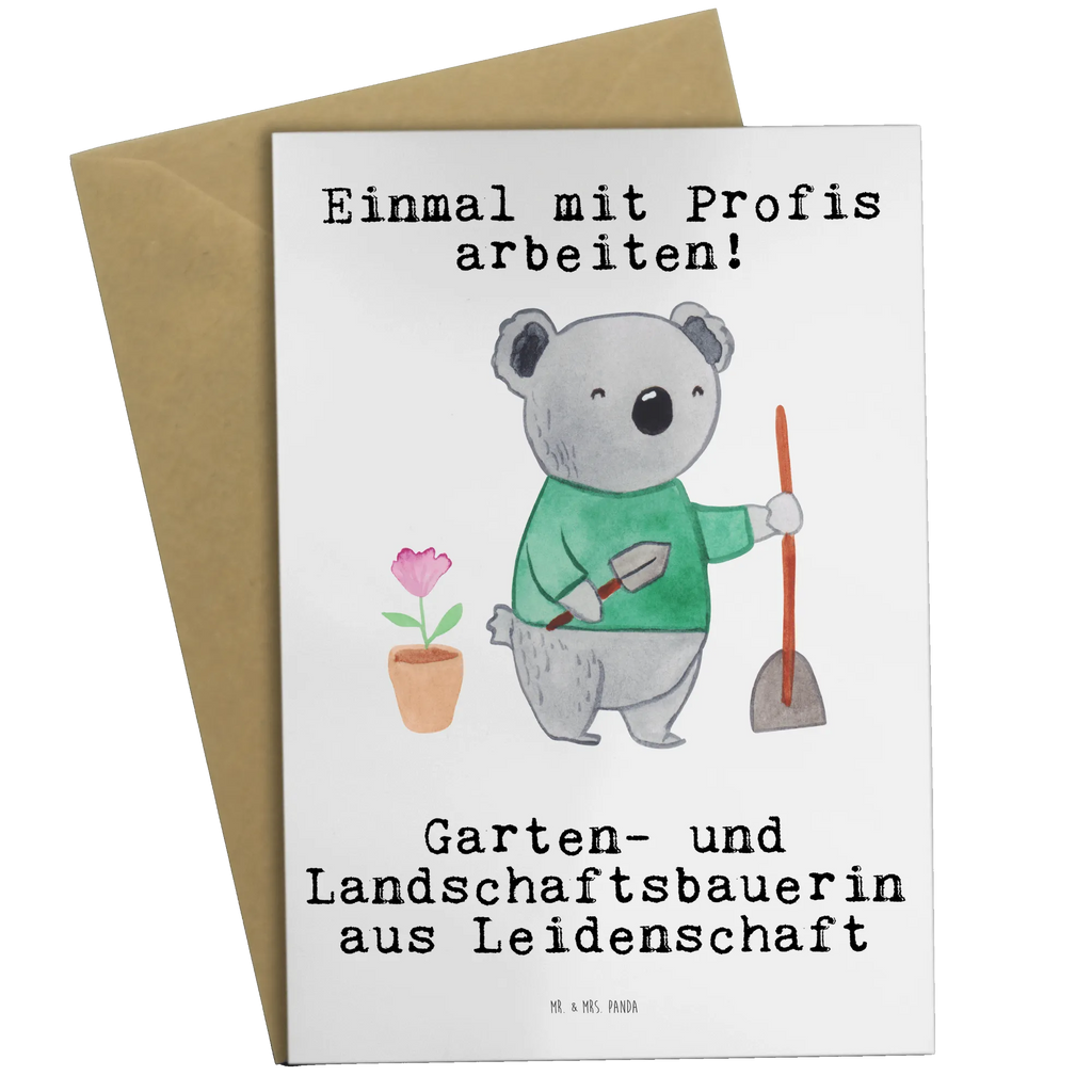 Greetings card Garden and Landscape Gardener Passion folding card, greeting card, wedding card, invitation card, birthday card, gift, gift idea, best, farewell gift, passing exam, anniversary, retirement, promotion, job start, sayings, funny, profession