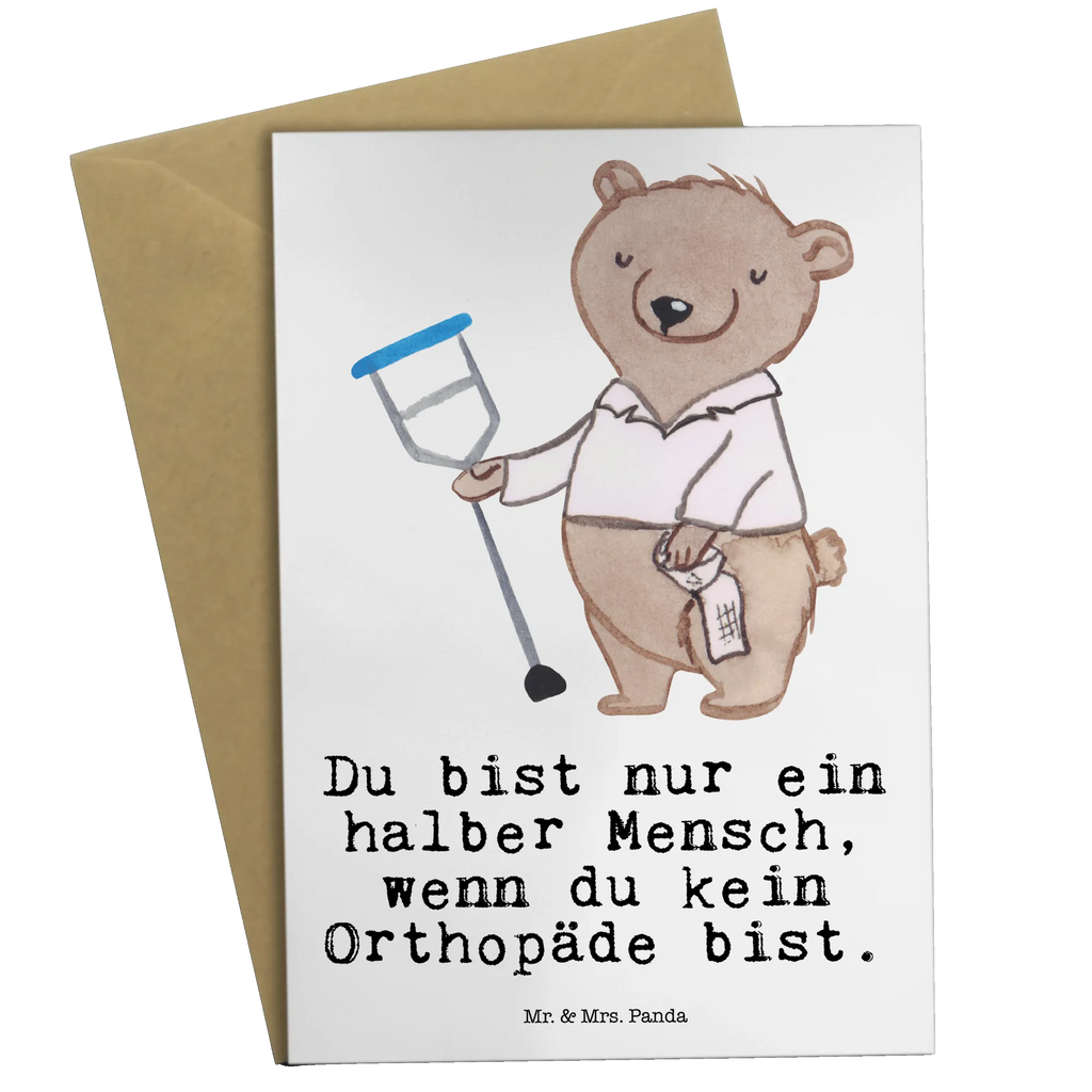 Greetings card Orthopedist Heart greeting card, folding card, invitation card, birthday card, wedding card, gift, gift idea, best, farewell gift, passing exam, anniversary, retirement, promotion, job start, sayings, funny, profession