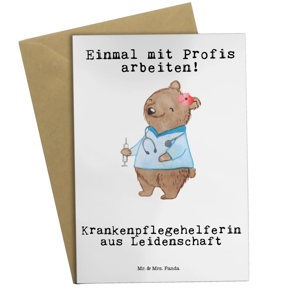 Greetings card Nursing assistant Passion wedding card, folding card, invitation card, birthday card, greeting card, gift, gift idea, best, farewell gift, passing exam, anniversary, retirement, promotion, job start, sayings, funny, profession