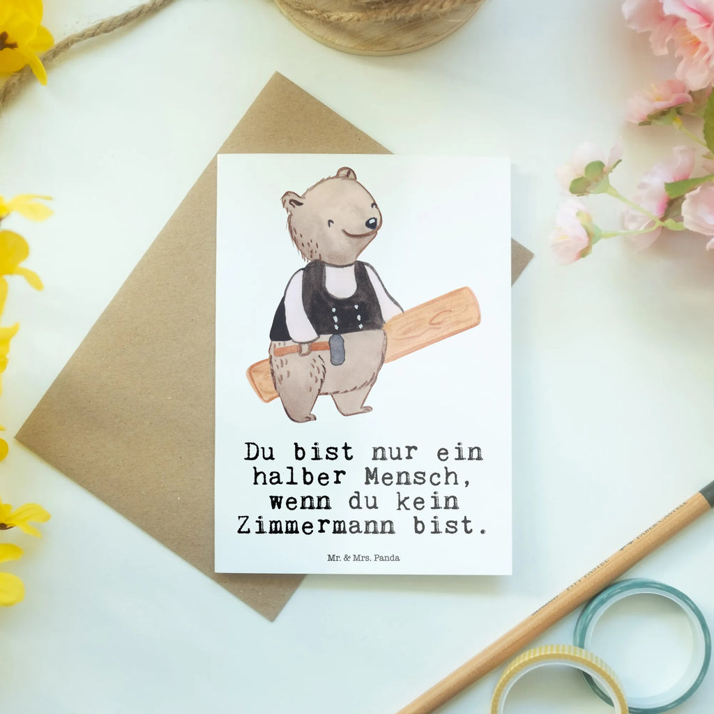 Grußkarte Zimmermann mit Herz babykarte, kommunionskarte, genesungskarte, vatertagskarte, valentinstagskarte, hochzeitskarten, Glückwunschkarte, jubiläumskarte, osterkarten, dankeskarten, spruchkarte, Klappkarte, abiturkarte, Grußkarte, Motivkarte, glückwunschkarten, einladungskarten, Grußkarten, osterkarte, weihnachtskarten, neujahrskarte, Beileidskarte, firmungskarte, Geschenk, Schenken, Jubiläum, Danke, Dankeschön, Beruf, Ausbildung, Abschied, Rente, Kollege, Kollegin, Arbeitskollege, Mitarbeiter, Firma