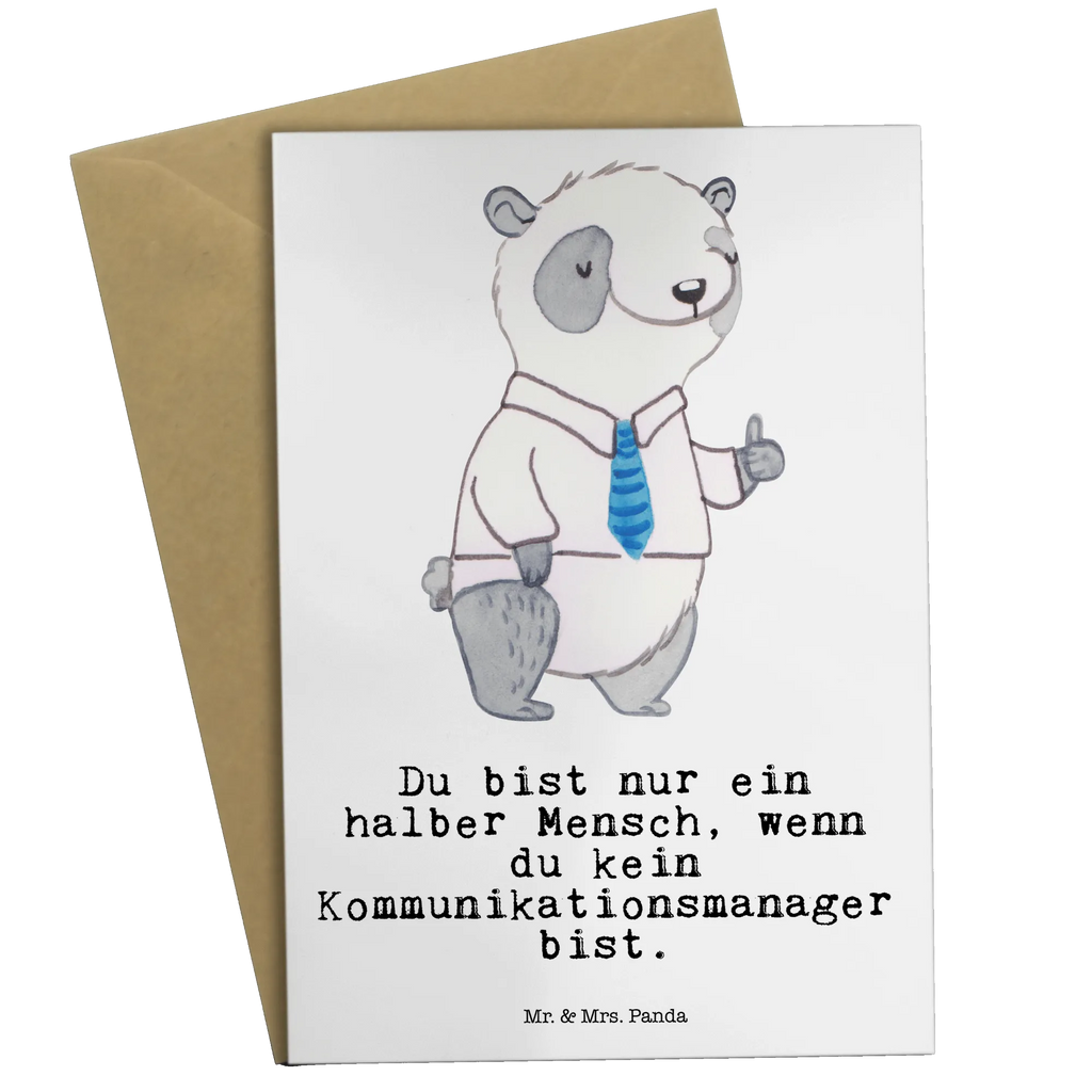 Greetings card Communications Manager heart greeting card, wedding card, folding card, invitation card, birthday card, gift, gift idea, best, farewell gift, passing exam, anniversary, retirement, promotion, job start, sayings, funny, profession