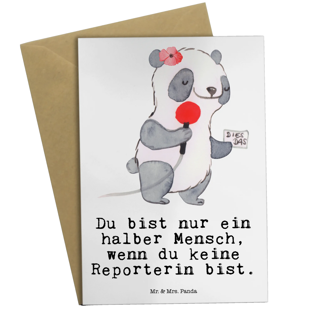 Greetings card Reporter Heart invitation card, birthday card, wedding card, folding card, greeting card, gift, gift idea, best, farewell gift, passing exam, anniversary, retirement, promotion, job start, sayings, funny, profession