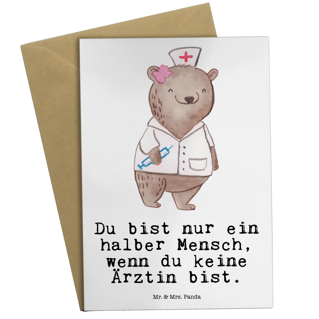 Grußkarte Ärztin mit Herz Glückwunschkarte, Hochzeitskarte, Geburtstagskarte, Ansichtskarten, Grußkarte, Klappkarte, Einladungskarte, Karte, Beruf, Ausbildung, Jubiläum, Abschied, Rente, Kollege, Kollegin, Geschenk, Schenken, Arbeitskollege, Mitarbeiter, Firma, Danke, Dankeschön, Doktorin, Medizinstudium, Doktortitel, Ärztin, Hausärztin, Medizinerin, Arztpraxis