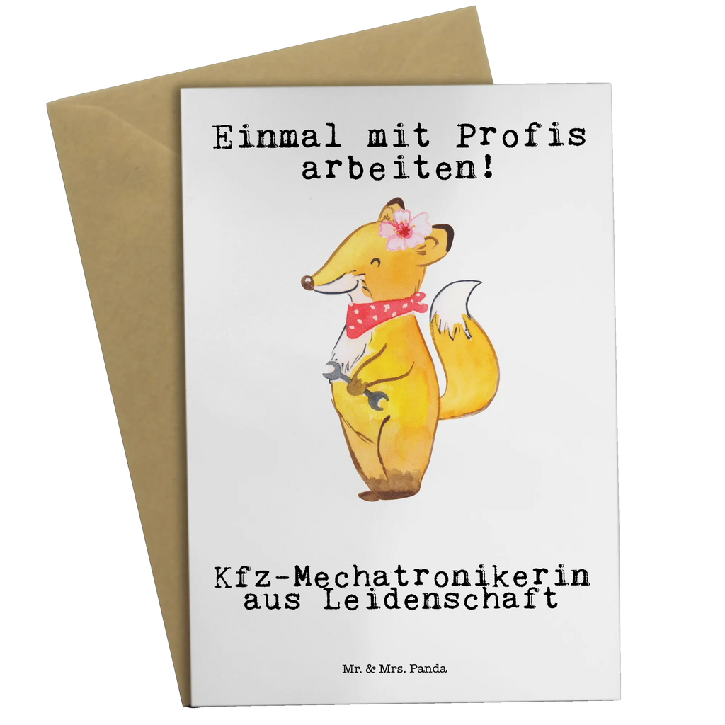 Greetings card Automotive Mechatronics Technician Passion folding card, greeting card, wedding card, invitation card, birthday card, gift, gift idea, best, farewell gift, passing exam, anniversary, retirement, promotion, job start, sayings, funny, profession