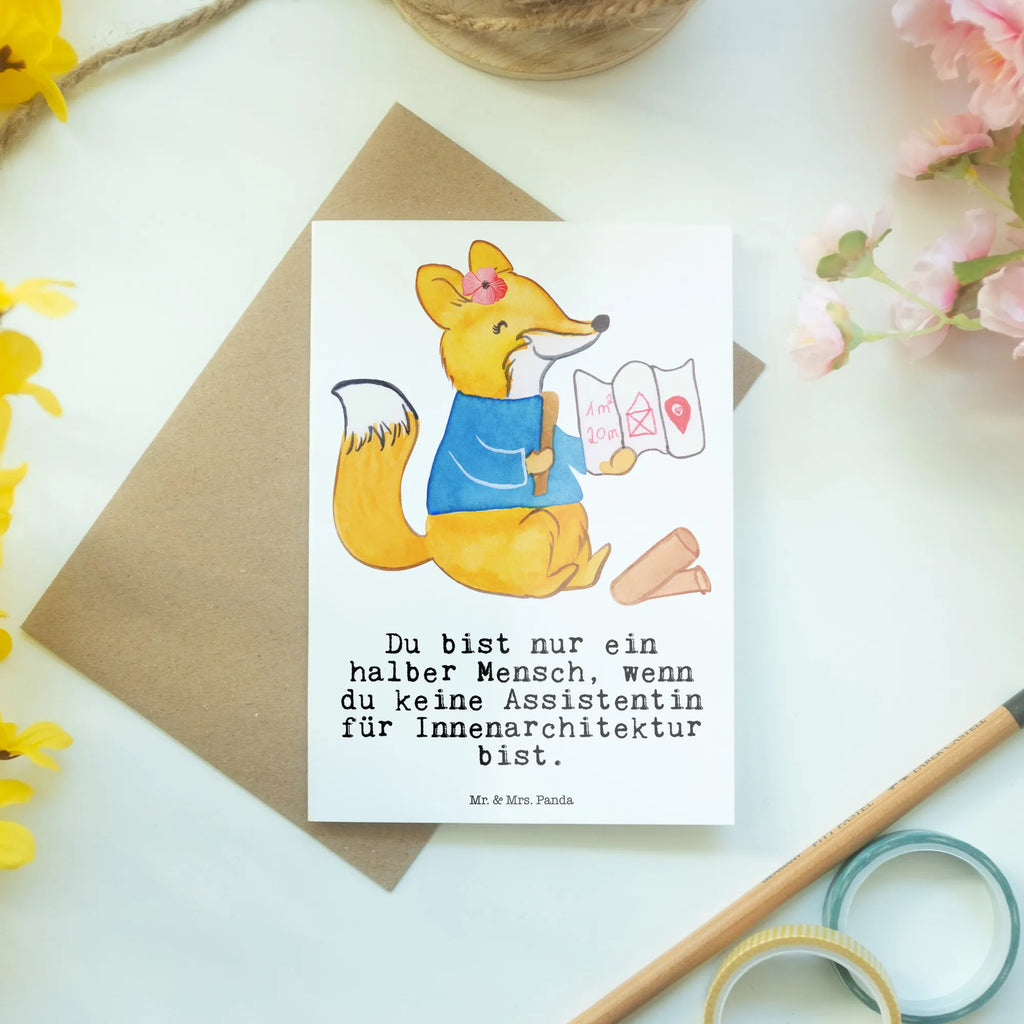 Kartka okolicznościowa Asystentka ds. architektury wnętrz serce Zawód, Wykształcenie, Jubileusz, Pożegnanie, Emerytura, Kolega, Koleżanka, Prezent, Dawać, Pracownik, Współpracownik, Firma, Dziękuję, Dziękuję bardzo