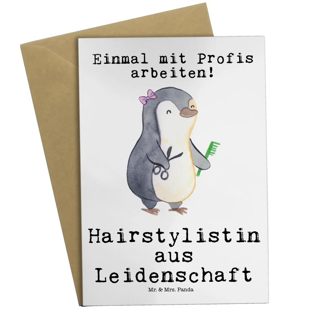 Greetings card hairstylist Passion greeting card, folding card, birthday card, wedding card, invitation card, gift, gift idea, best, farewell gift, passing exam, anniversary, retirement, promotion, job start, sayings, funny, profession