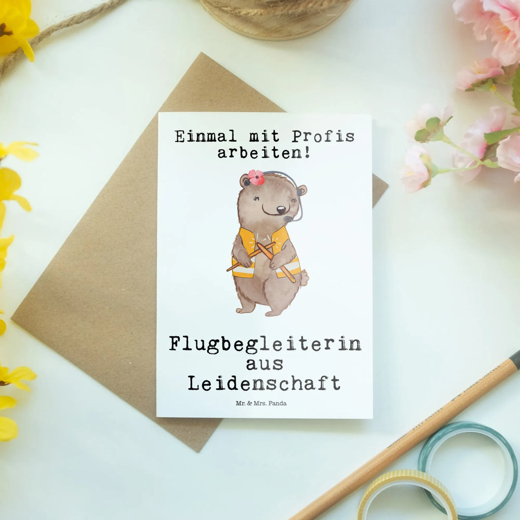 Grußkarte Flugbegleiterin aus Leidenschaft Ansichtskarten, Geburtstagskarte, Grußkarte, Klappkarte, Karte, Hochzeitskarte, Einladungskarte, Glückwunschkarte, Beruf, Ausbildung, Jubiläum, Abschied, Rente, Kollege, Kollegin, Geschenk, Schenken, Arbeitskollege, Mitarbeiter, Firma, Danke, Dankeschön, Flugbegleiterin, Flugstewardess, Flight-Attendant, Stewardess