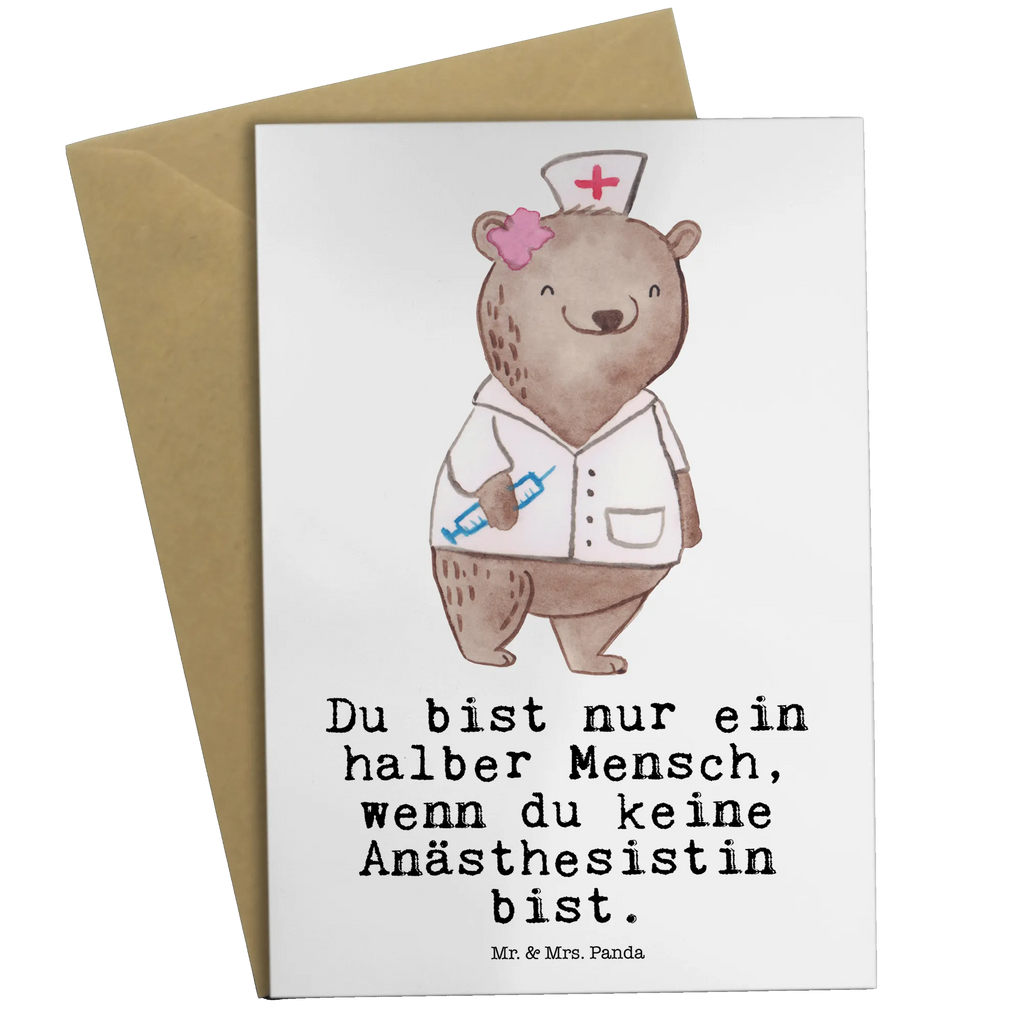 Greetings card anesthesiologist heart Karte, Geburtstagskarte, Klappkarte, Ansichtskarten, Einladungskarte, Hochzeitskarte, Grußkarte, Glückwunschkarte, Beruf, Ausbildung, Jubiläum, Abschied, Rente, Kollege, Kollegin, Geschenk, Schenken, Arbeitskollege, Mitarbeiter, Firma, Danke, Dankeschön, Studium, Narkoseärztin, Krankenhaus, Anästhesistin, Anästhesie