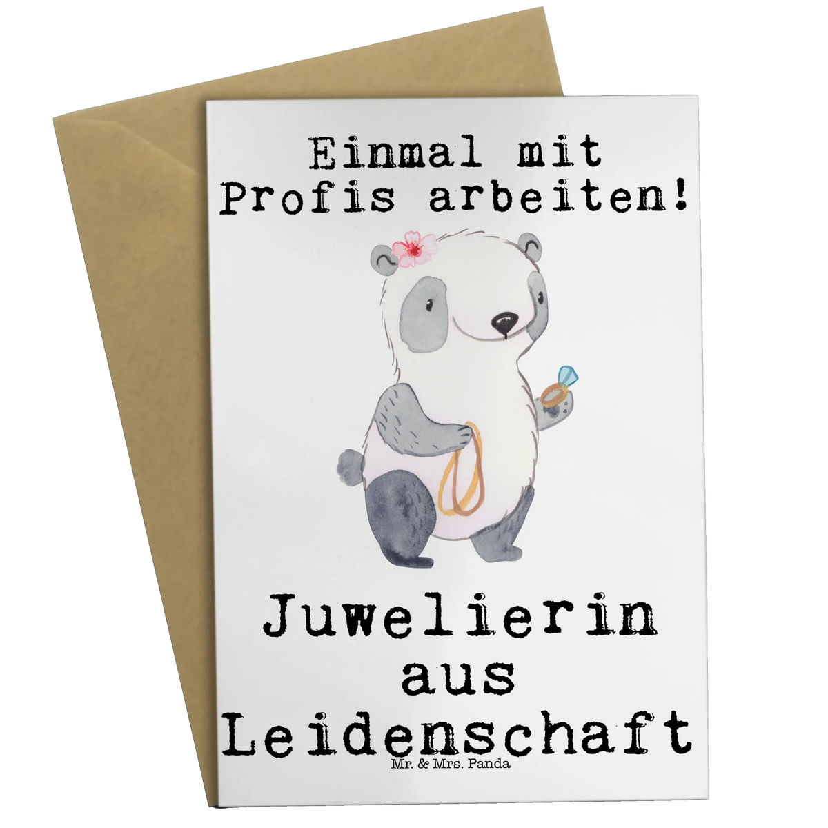 Grußkarte Juwelierin Leidenschaft