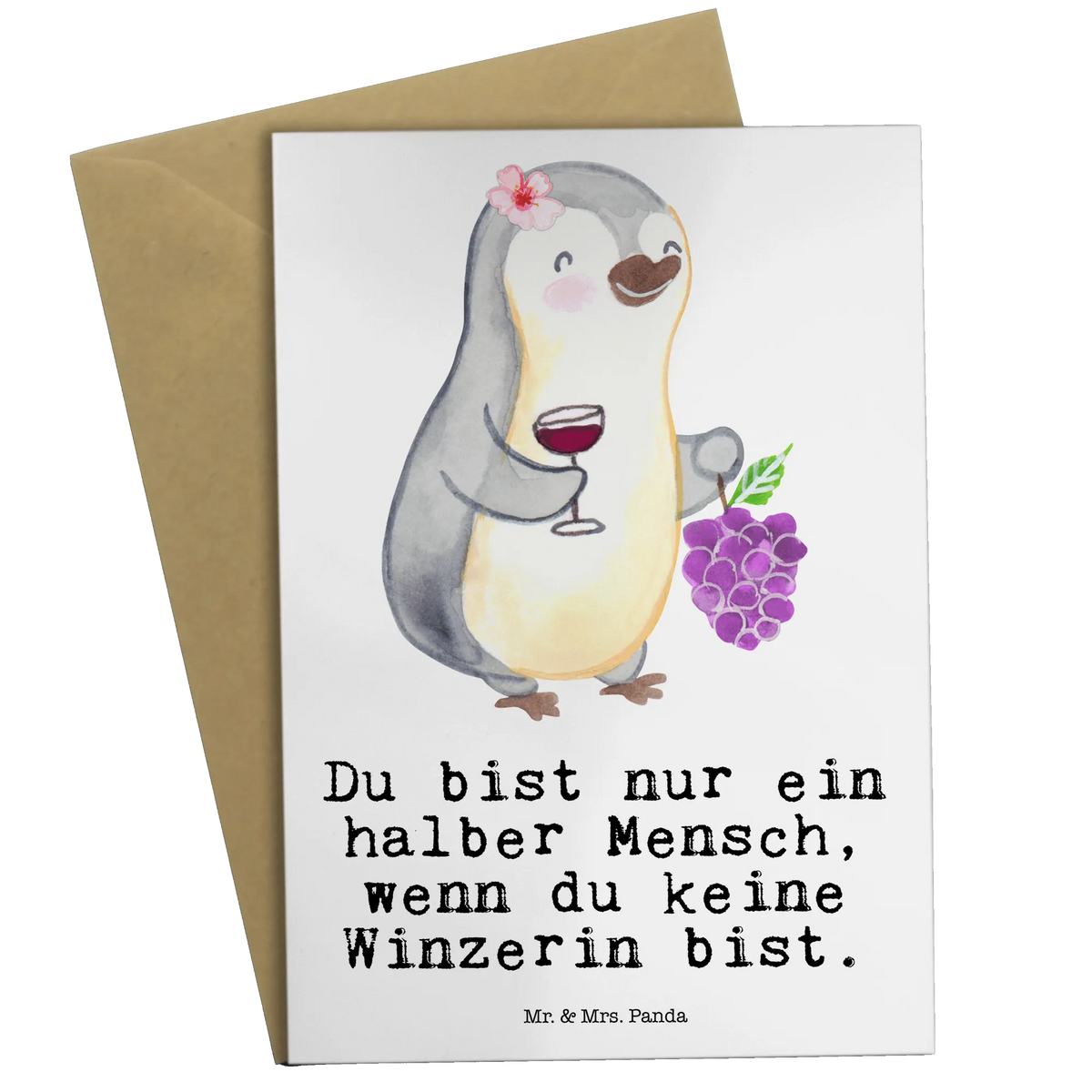 Greetings card female winemaker Heart anniversary, retirement, promotion, job start, profession, sayings, gift, gift idea, best, farewell gift, passing exam