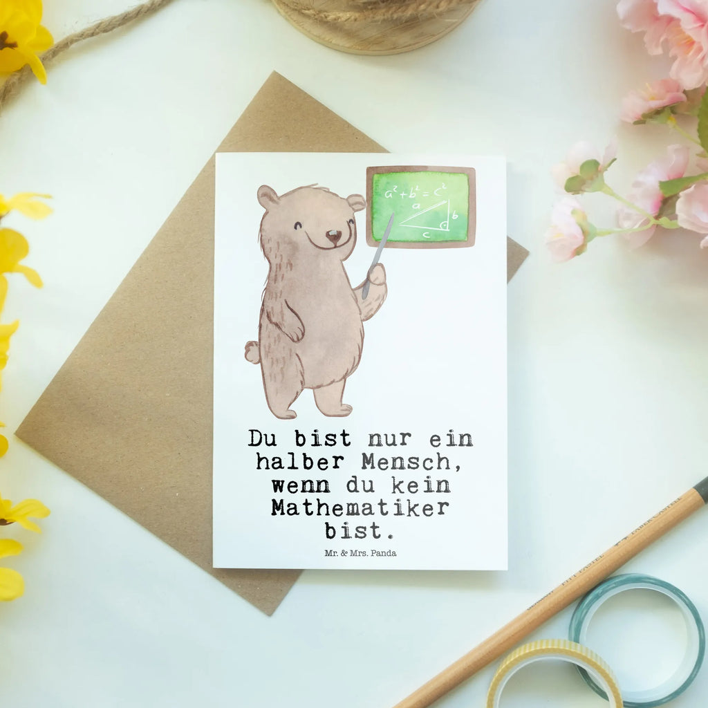 Greetings card mathematician heart greeting card, invitation card, birthday card, folding card, wedding card, gift, gift idea, best, farewell gift, passing exam, anniversary, retirement, promotion, job start, sayings, funny, profession