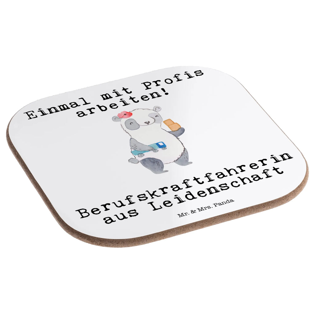 Square coaster professional driver passion breakfast, gifts, party, presents, glass coasters, Coasters, gift, gift idea, best, farewell gift, passing exam, anniversary, retirement, promotion, job start, sayings, funny, profession