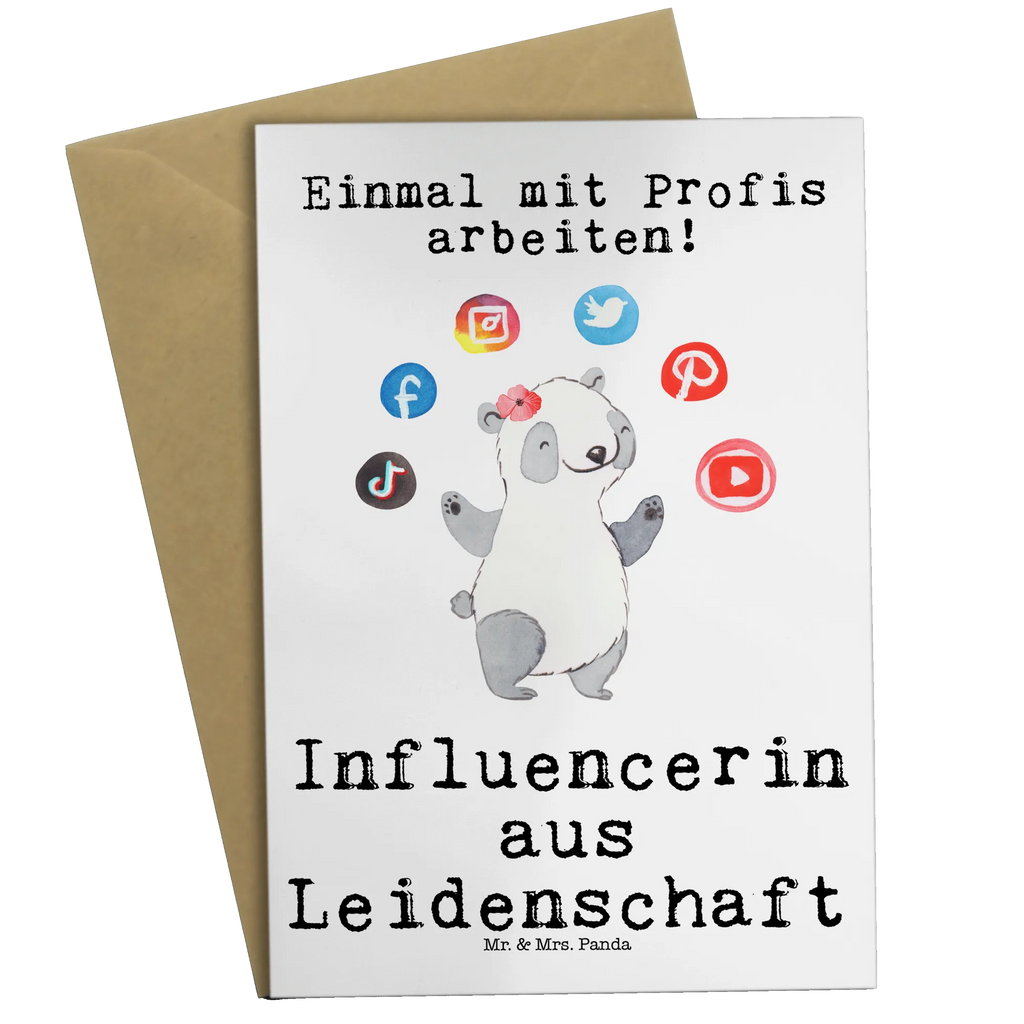 Greetings card Influencer Passion invitation card, greeting card, wedding card, birthday card, folding card, gift, gift idea, best, farewell gift, passing exam, anniversary, retirement, promotion, job start, sayings, funny, profession