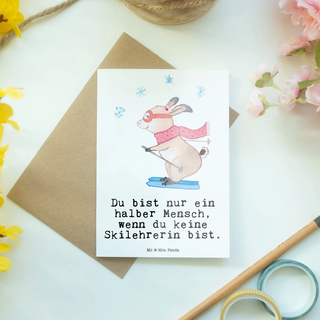 Grußkarte Skilehrerin Herz Geburtstagskarte, Hochzeitskarte, Einladungskarte, Grußkarte, Klappkarte, Glückwunschkarte, Karte, Ansichtskarten, Beruf, Ausbildung, Jubiläum, Abschied, Rente, Kollege, Kollegin, Geschenk, Schenken, Arbeitskollege, Mitarbeiter, Firma, Danke, Dankeschön