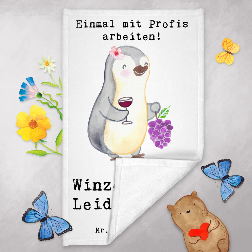 Ręcznik dla gości Winiarka pasja Zawód, Wykształcenie, Jubileusz, Pożegnanie, Emerytura, Kolega, Koleżanka, Prezent, Dawać, Pracownik, Współpracownik, Firma, Dziękuję, Dziękuję bardzo