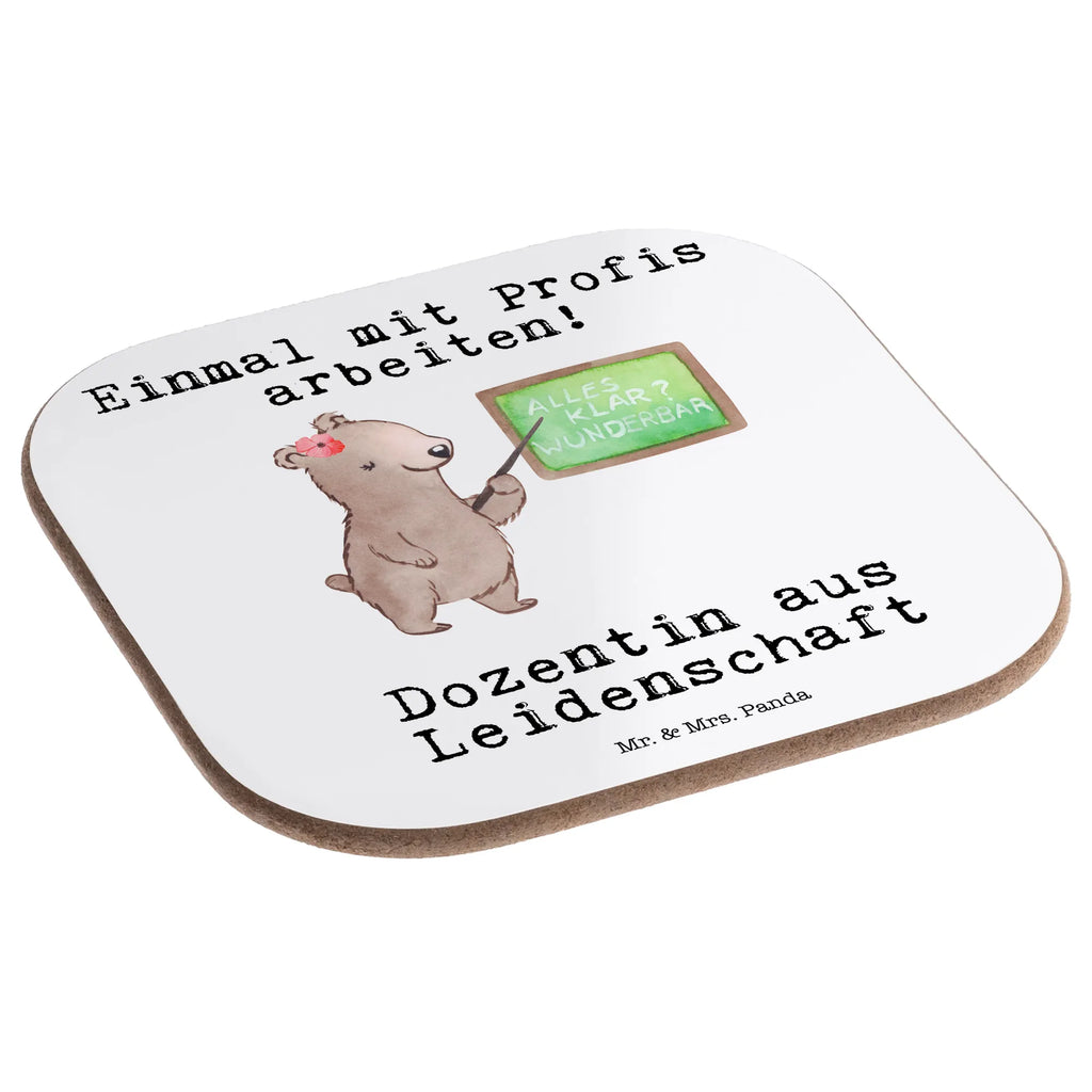 Square coaster female lecturer Passion gift, glass coasters, Coasters, breakfast, gifts, party, presents, gift idea, best, farewell gift, passing exam, anniversary, retirement, promotion, job start, sayings, funny, profession